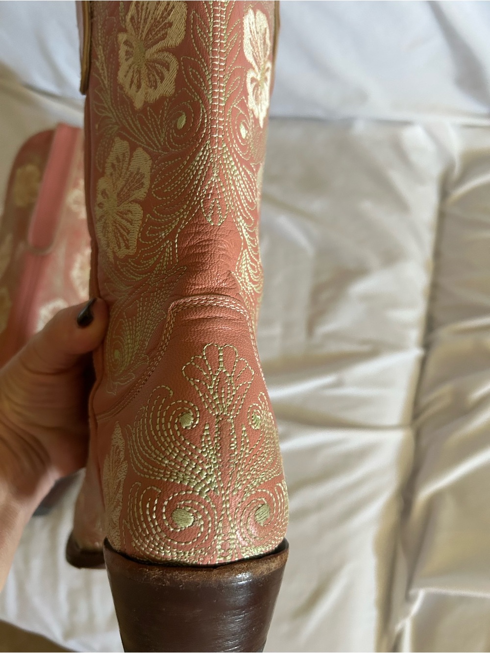 Pink Old Gringo boots - refurbished sole - Picture 13 of 14
